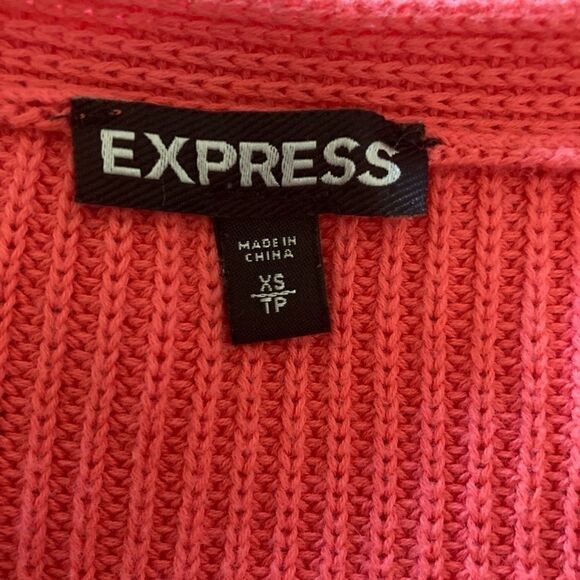 Express high- low oversized knit sweater size XS - Picture 5 of 6